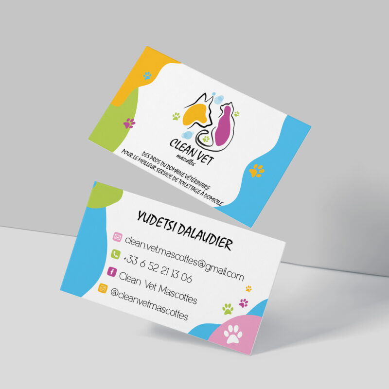 Des supports de communication colorés pour un Service de Toilettage Itinérant